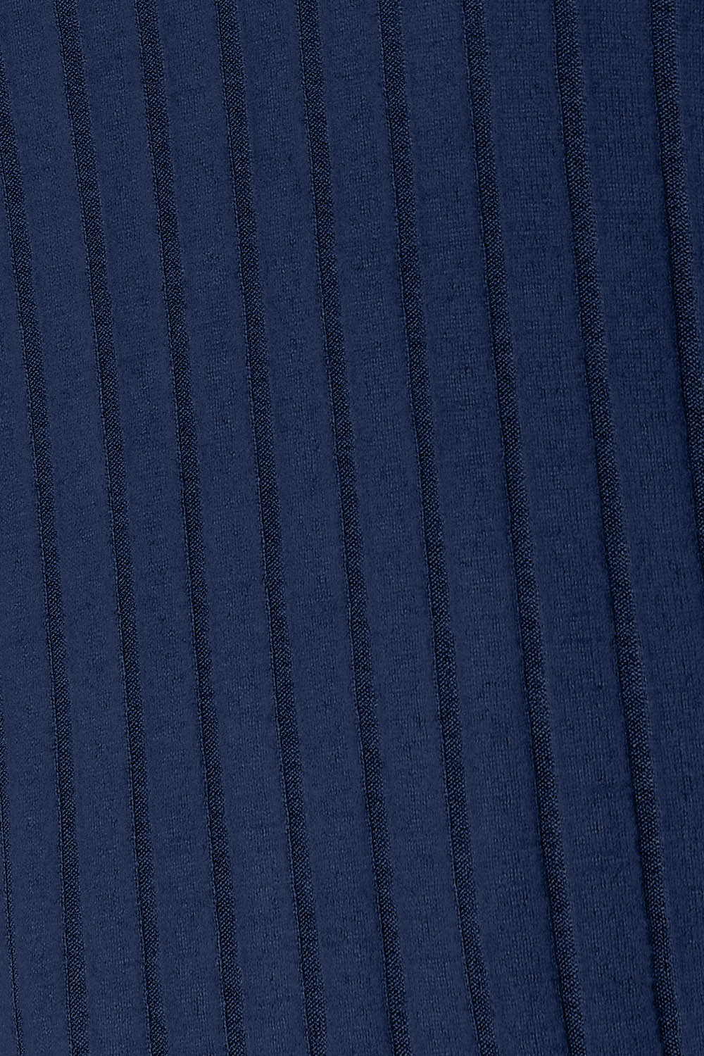 Ribbed Round Neck Slit Top