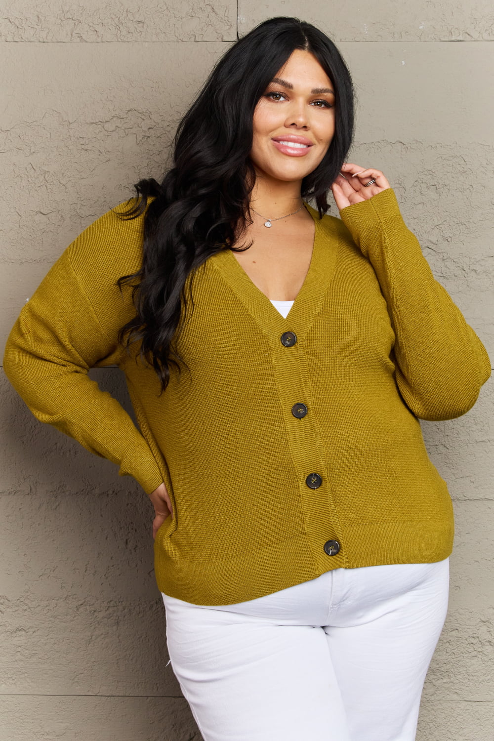 Zenana Kiss Me Tonight Button Down Cardigan