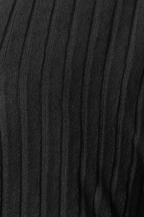 Ribbed Open Front Long Sleeve Cardigan