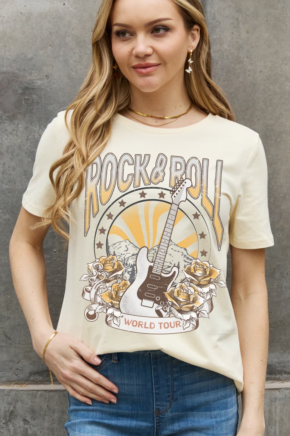Simply Love ROCK & ROLL WORLD TOUR Graphic Tee