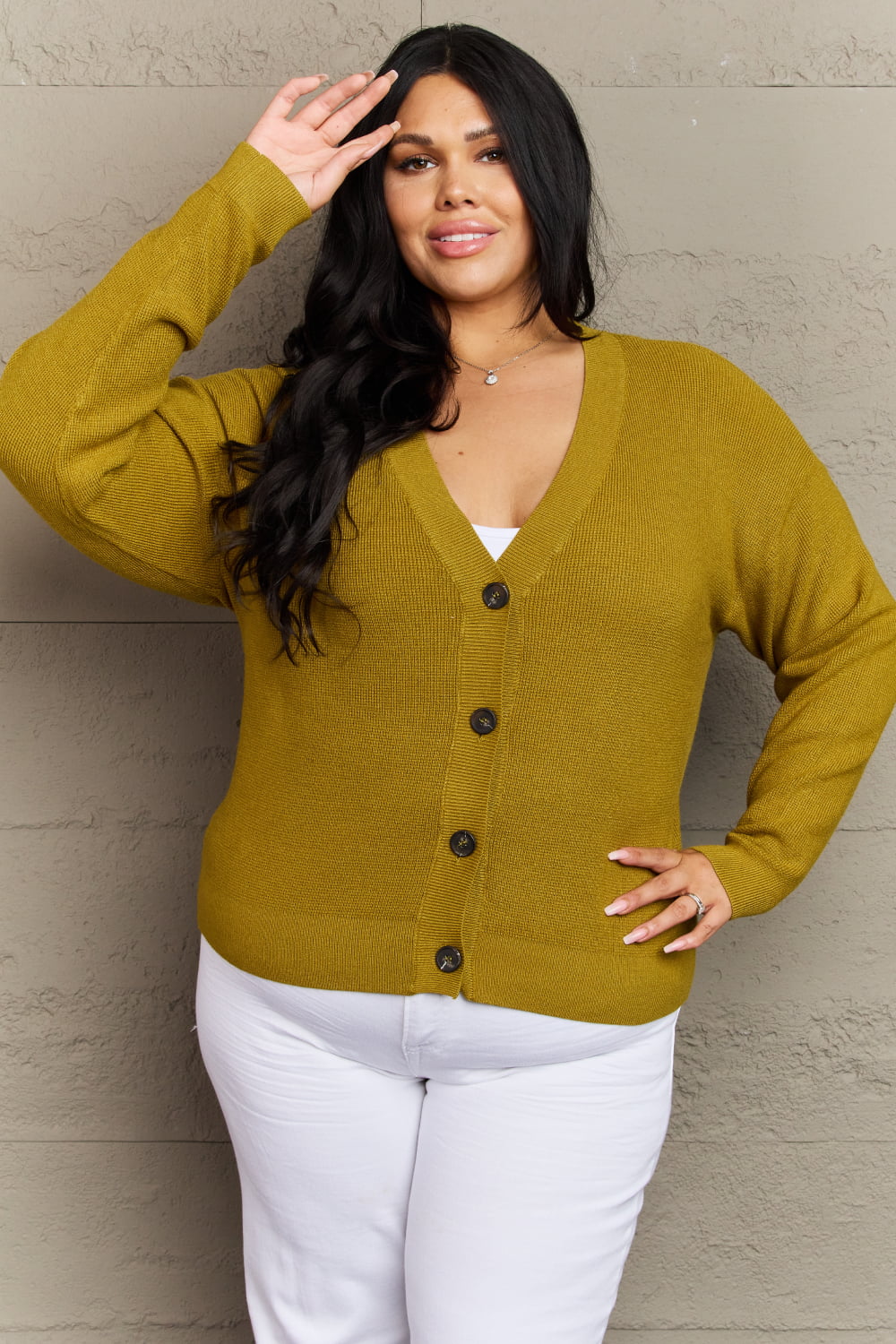 Zenana Kiss Me Tonight Button Down Cardigan