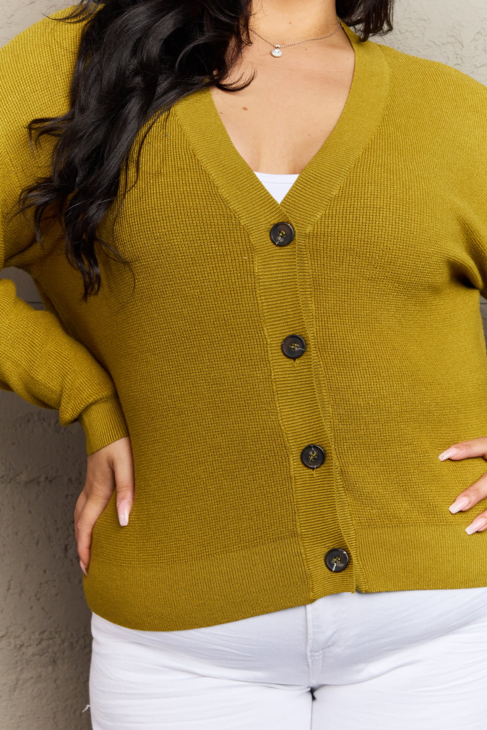 Zenana Kiss Me Tonight Button Down Cardigan