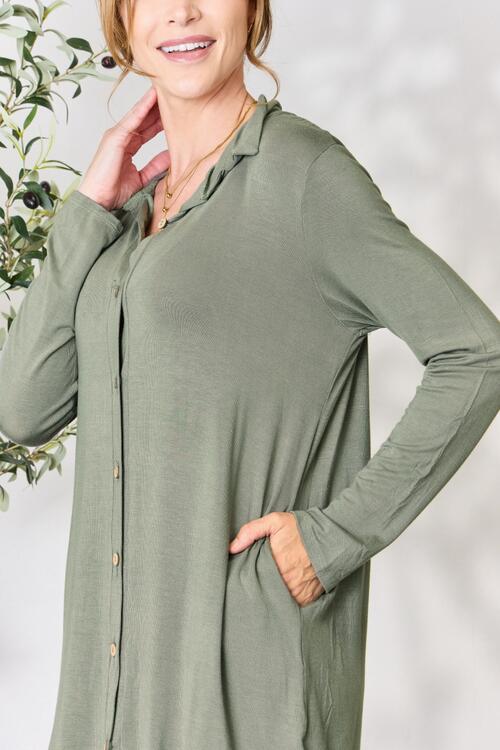 Celeste Button Down Shirt Dress