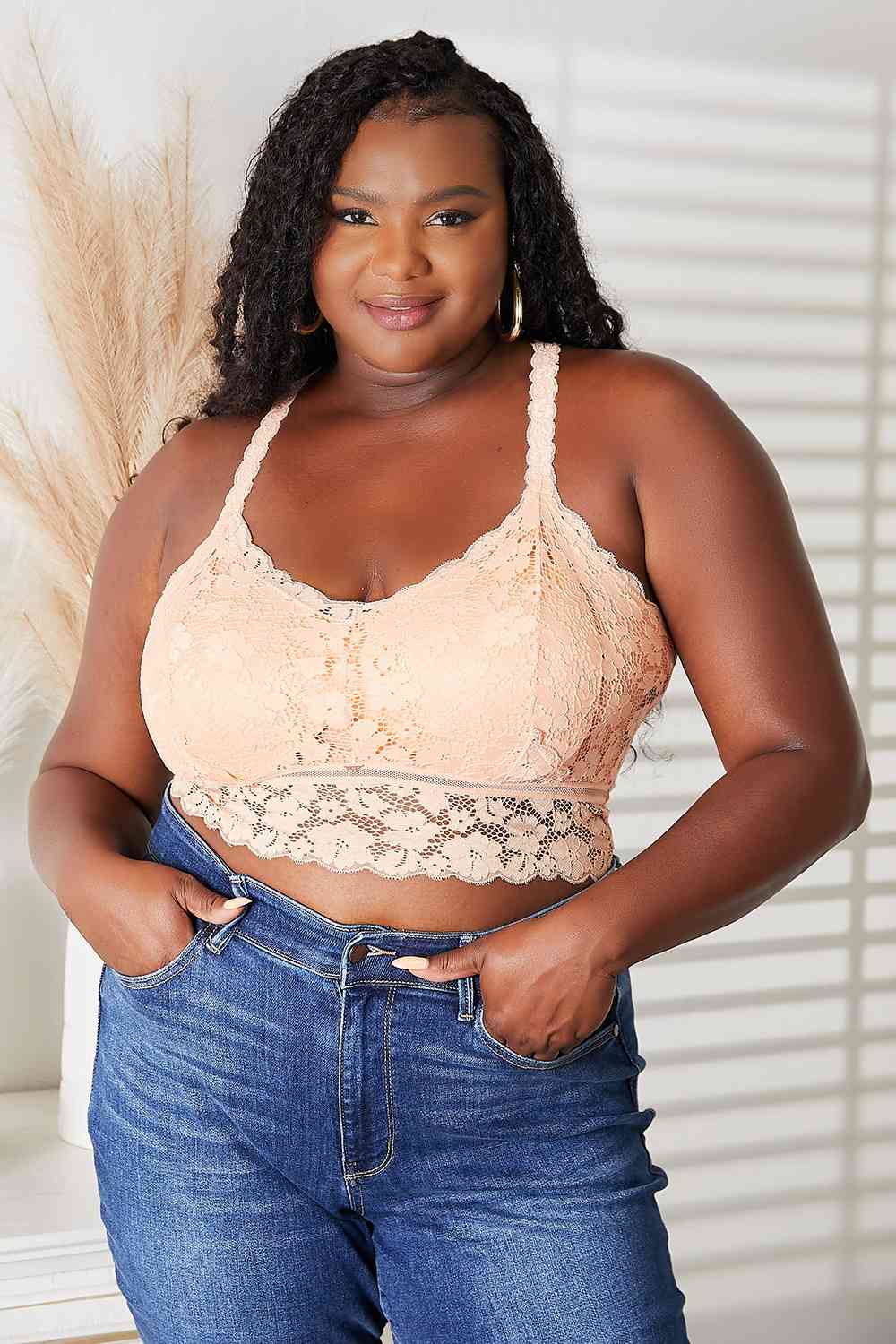 JadyK Crisscross Lace Bralette