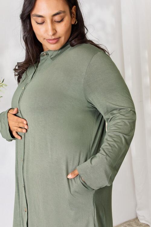 Celeste Button Down Shirt Dress