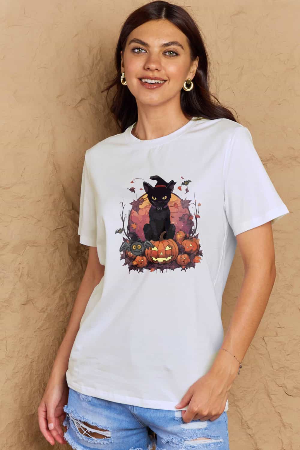 Simply Love Halloween Theme Graphic T-Shirt