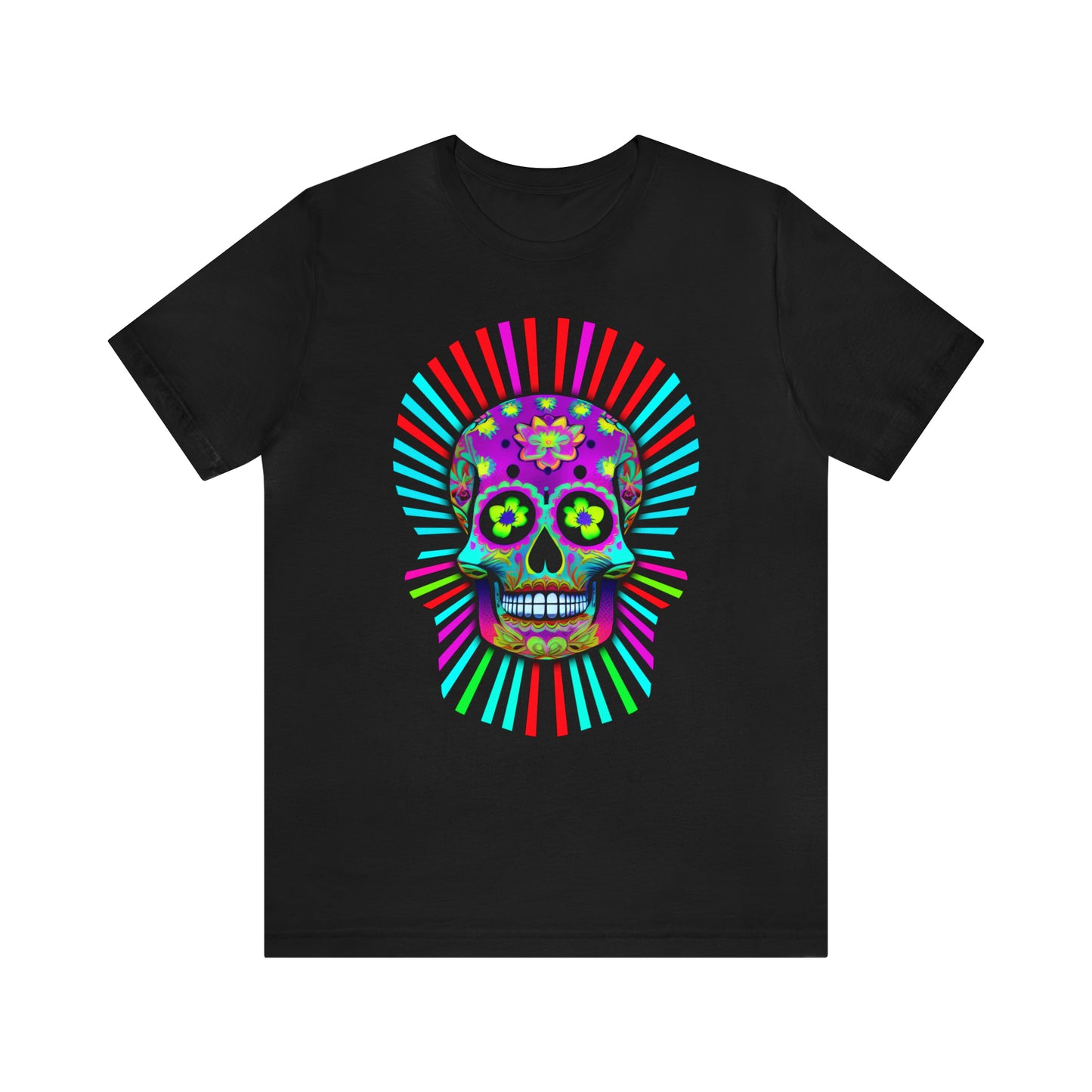 Neon Dia De Los Muertos Graphic Tee
