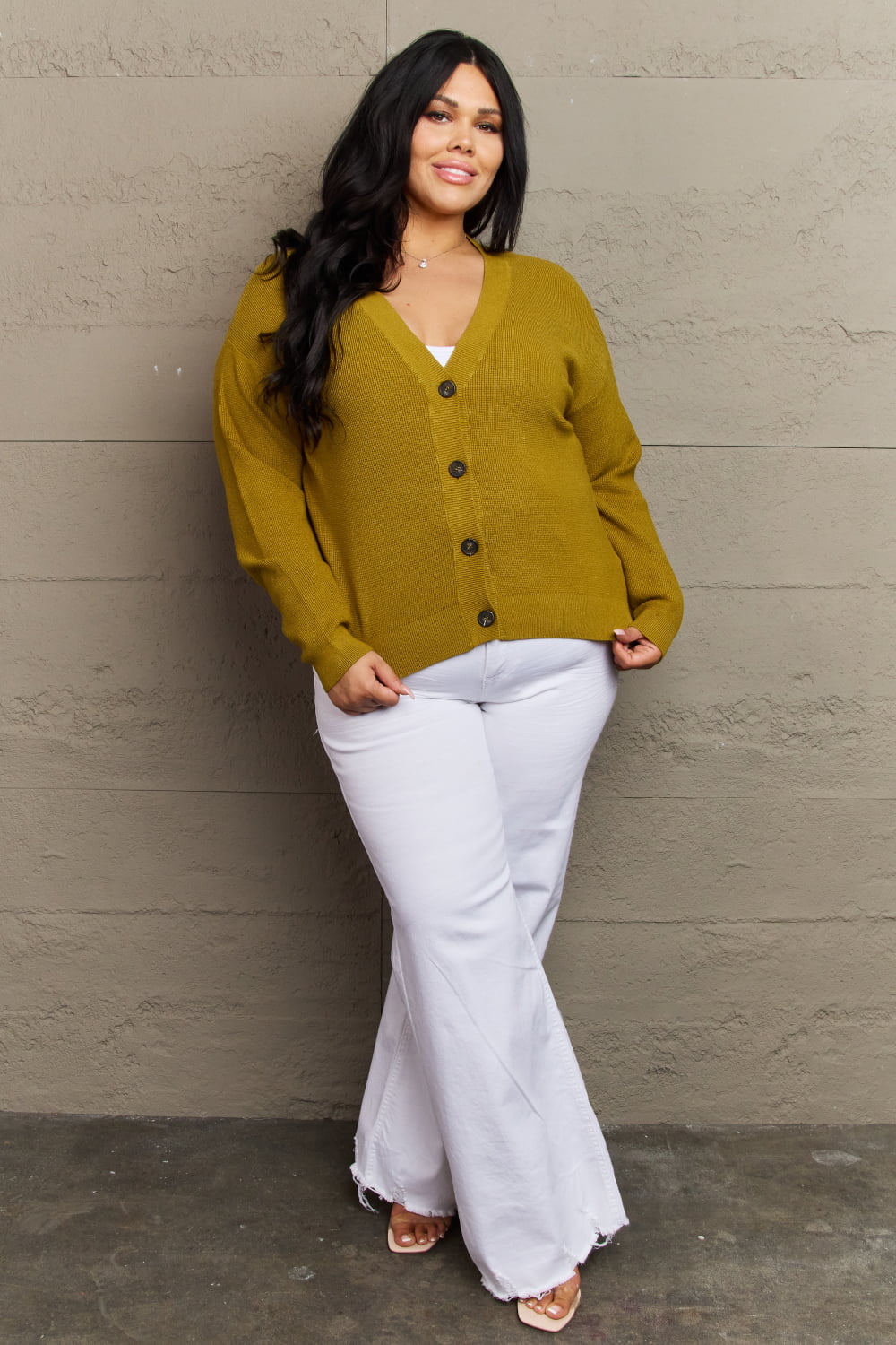 Zenana Kiss Me Tonight Button Down Cardigan