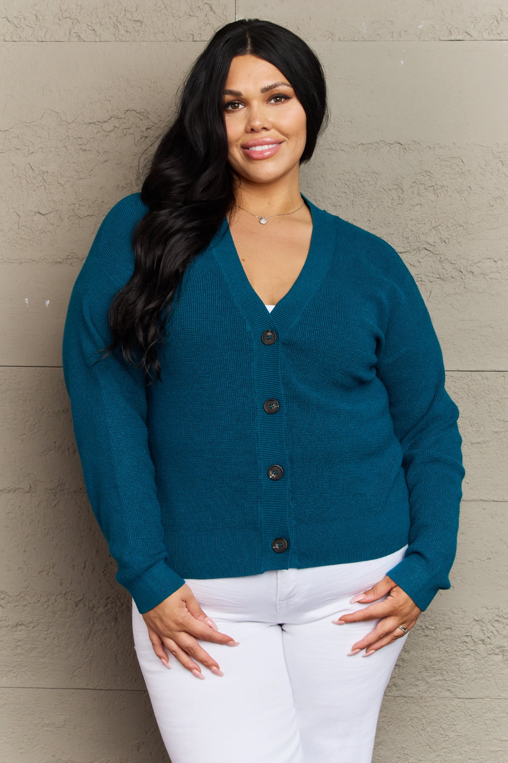 Zenana Kiss Me Tonight Button Down Cardigan
