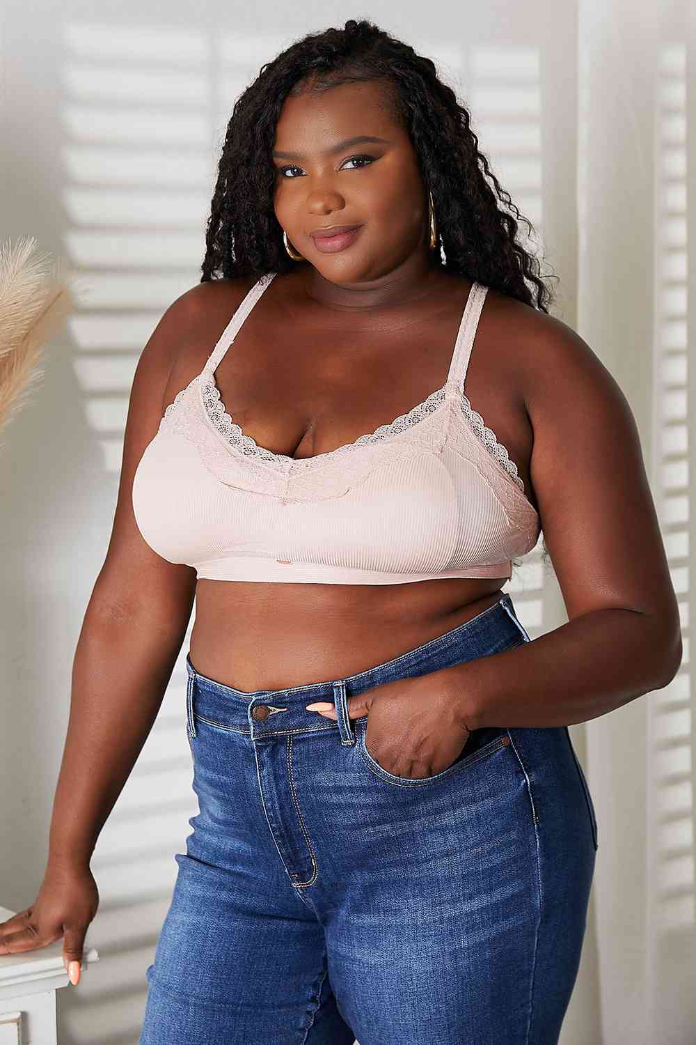 JadyK Arabian Lace Trim Bralette