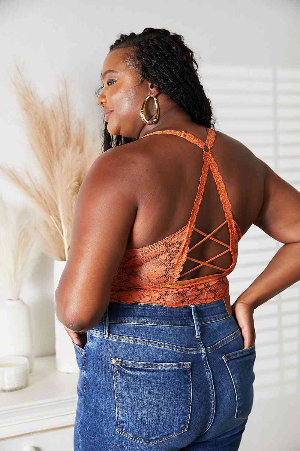 JadyK Crisscross Lace Bralette