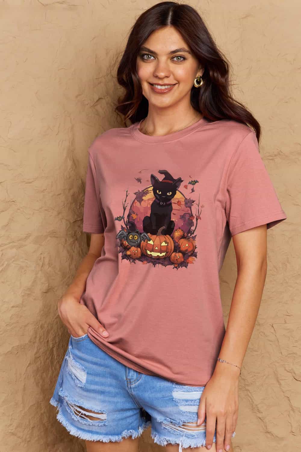Simply Love Halloween Theme Graphic T-Shirt