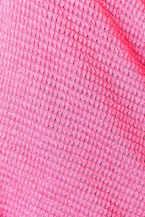 Zenana Round Neck High-Low Slit Knit Top