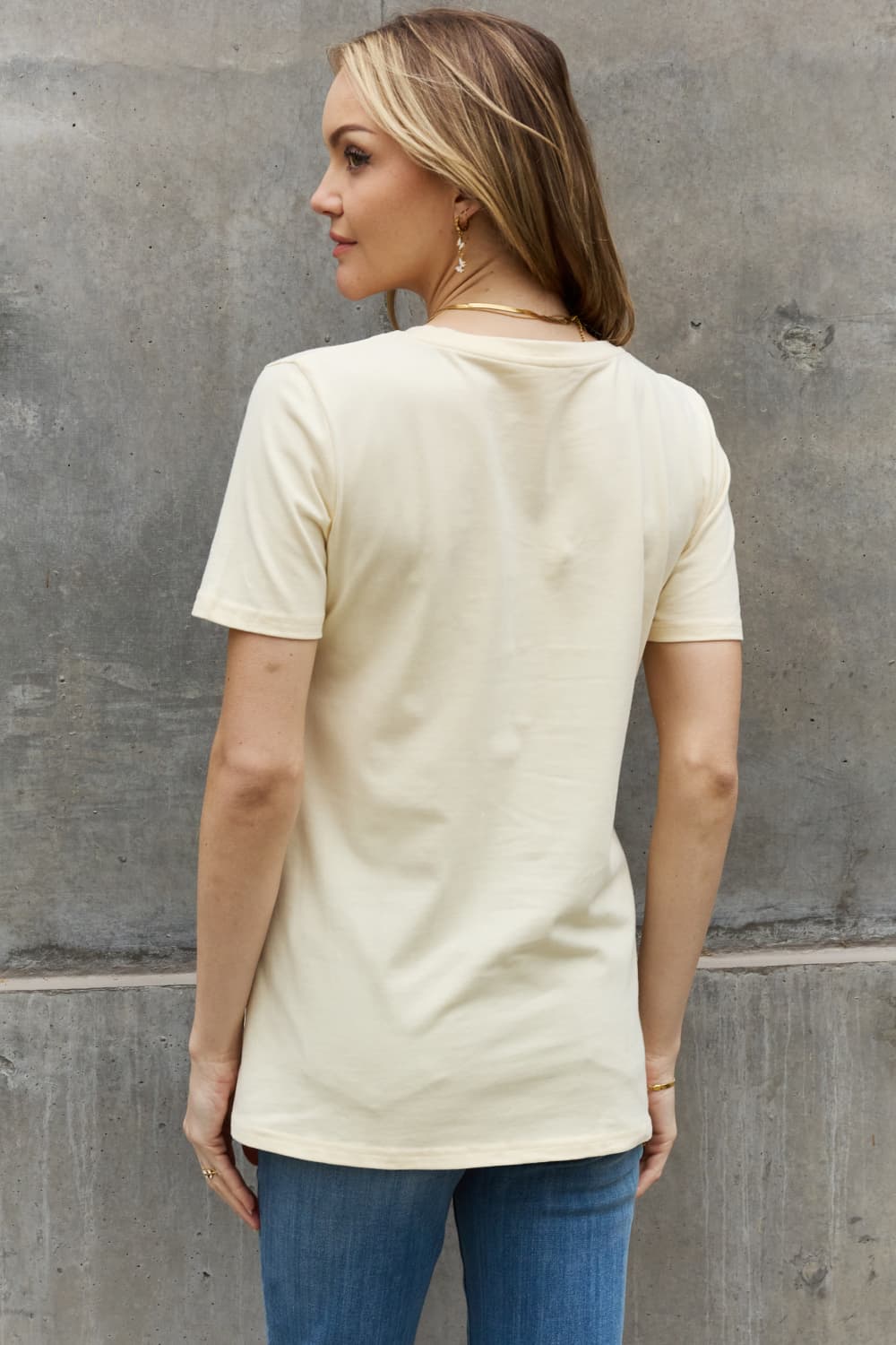 Simply Love Flower & Butterfly Graphic Cotton Tee