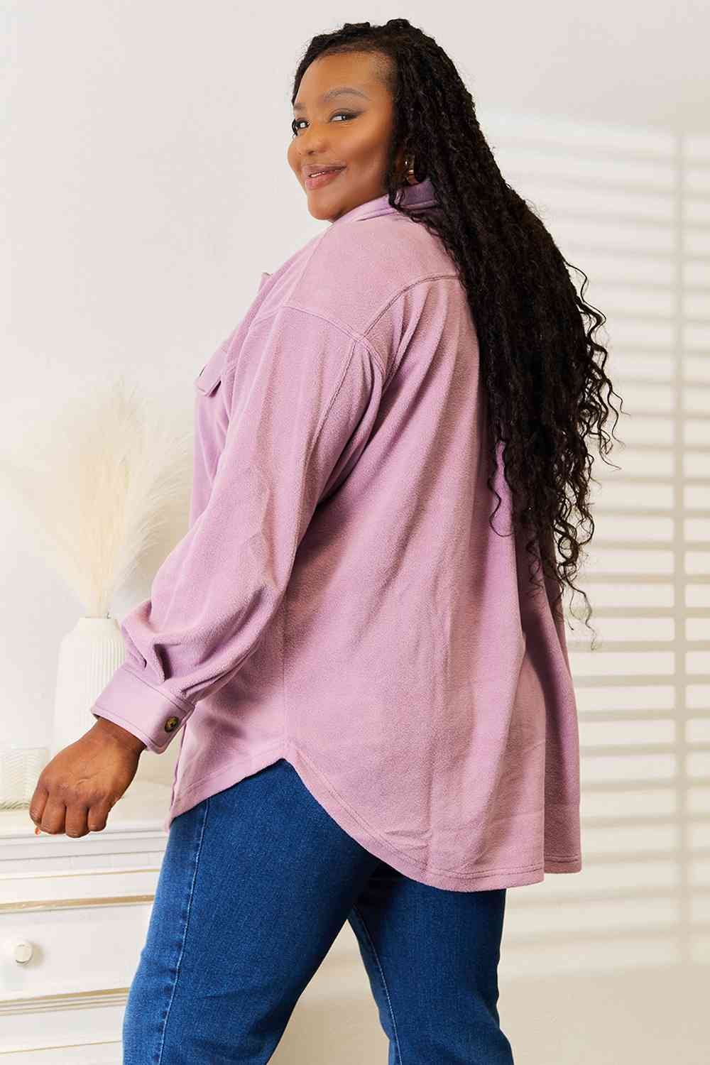 Heimish Cozy Girl Button Down Shacket