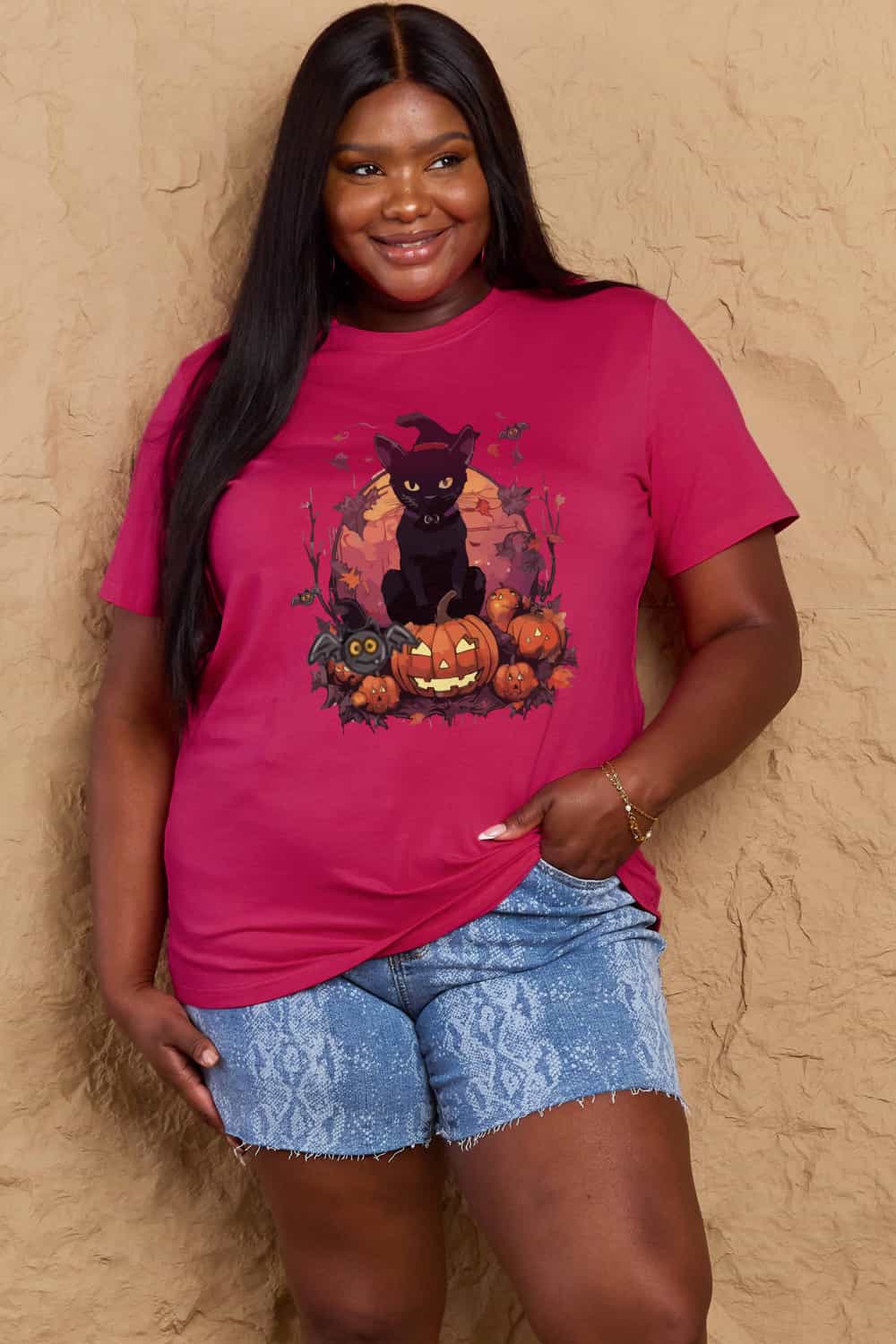 Simply Love Halloween Theme Graphic T-Shirt