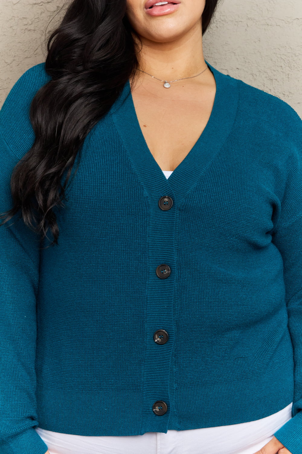 Zenana Kiss Me Tonight Button Down Cardigan