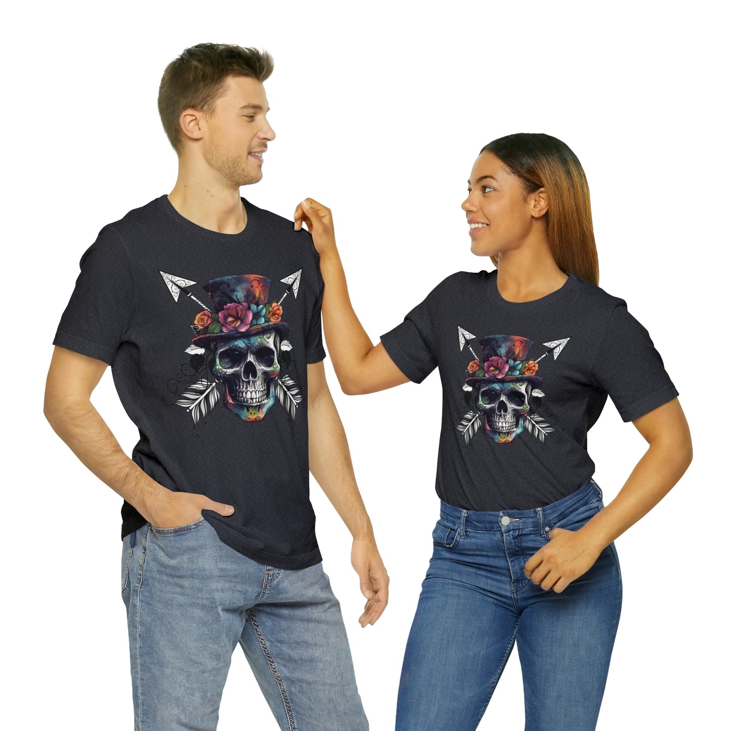 Women's Skull in a Top Hat Tee