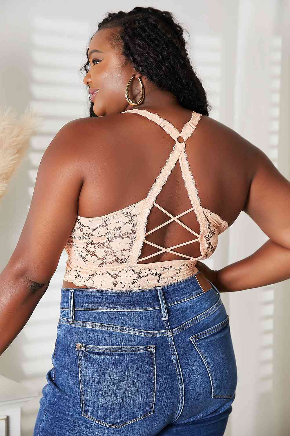 JadyK Crisscross Lace Bralette