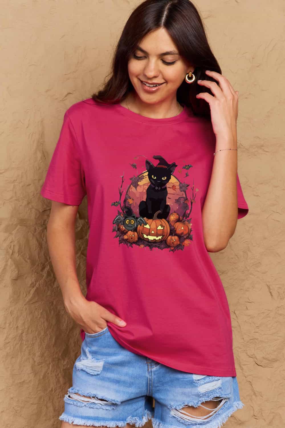 Simply Love Halloween Theme Graphic T-Shirt