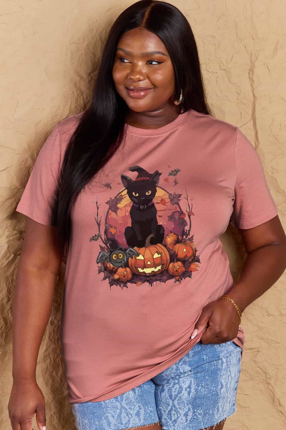 Simply Love Halloween Theme Graphic T-Shirt