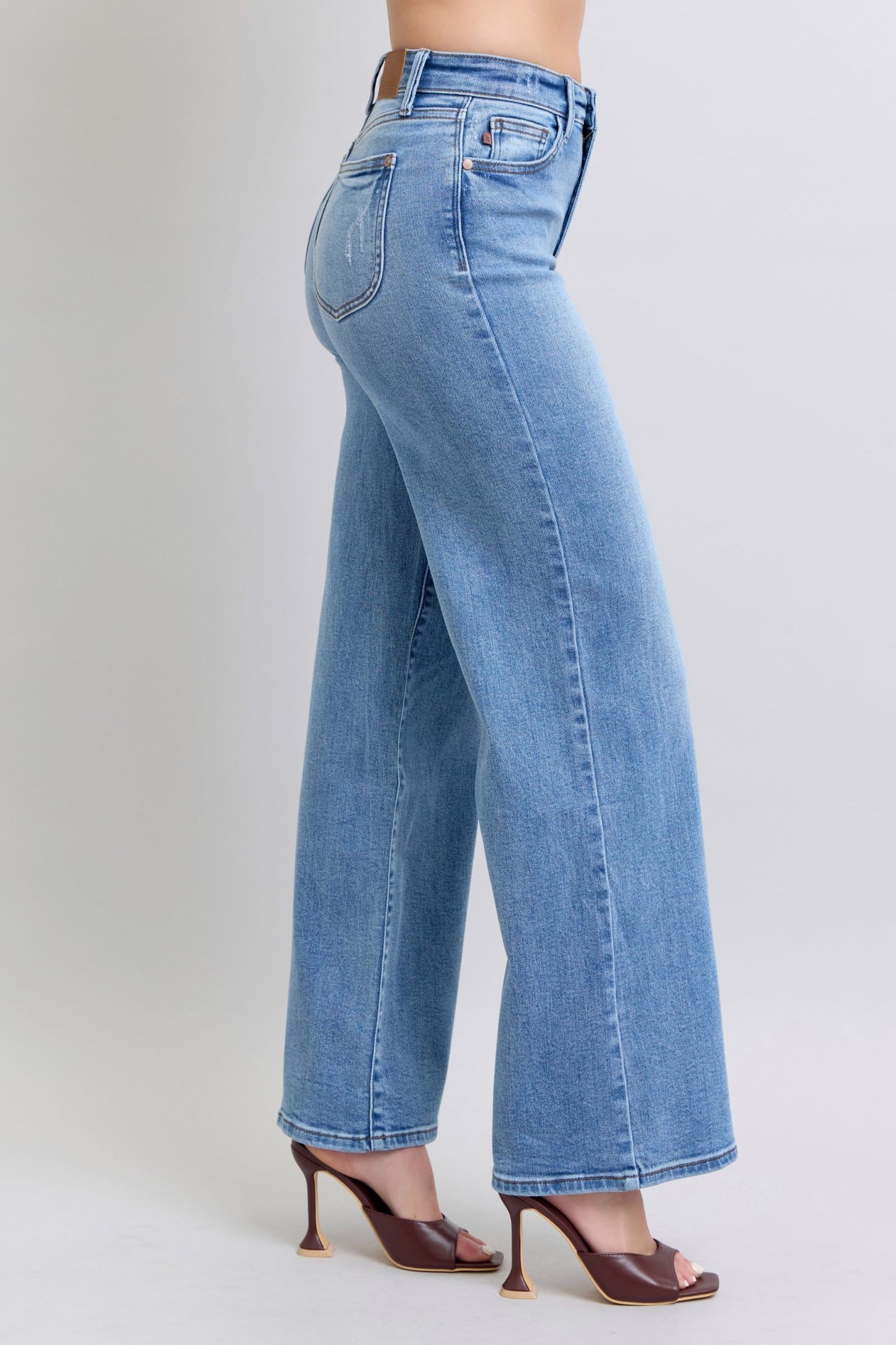 Judy Blue Wide Leg Jeans with Pockets