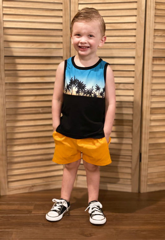Kids Graphic Tank and Short Set