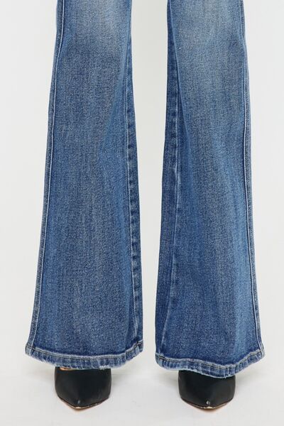 Kancan Cat's Whiskers High Waist Flare Jeans