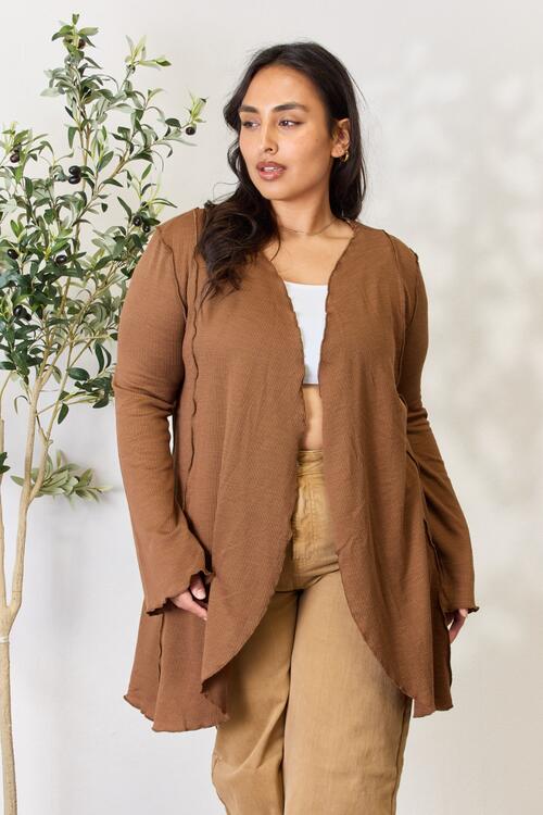 Culture Code Open Front Long Sleeve Cardigan