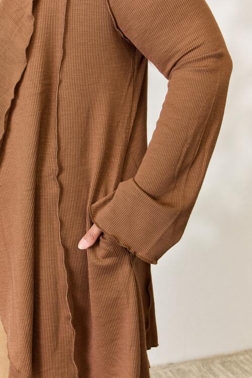 Culture Code Open Front Long Sleeve Cardigan