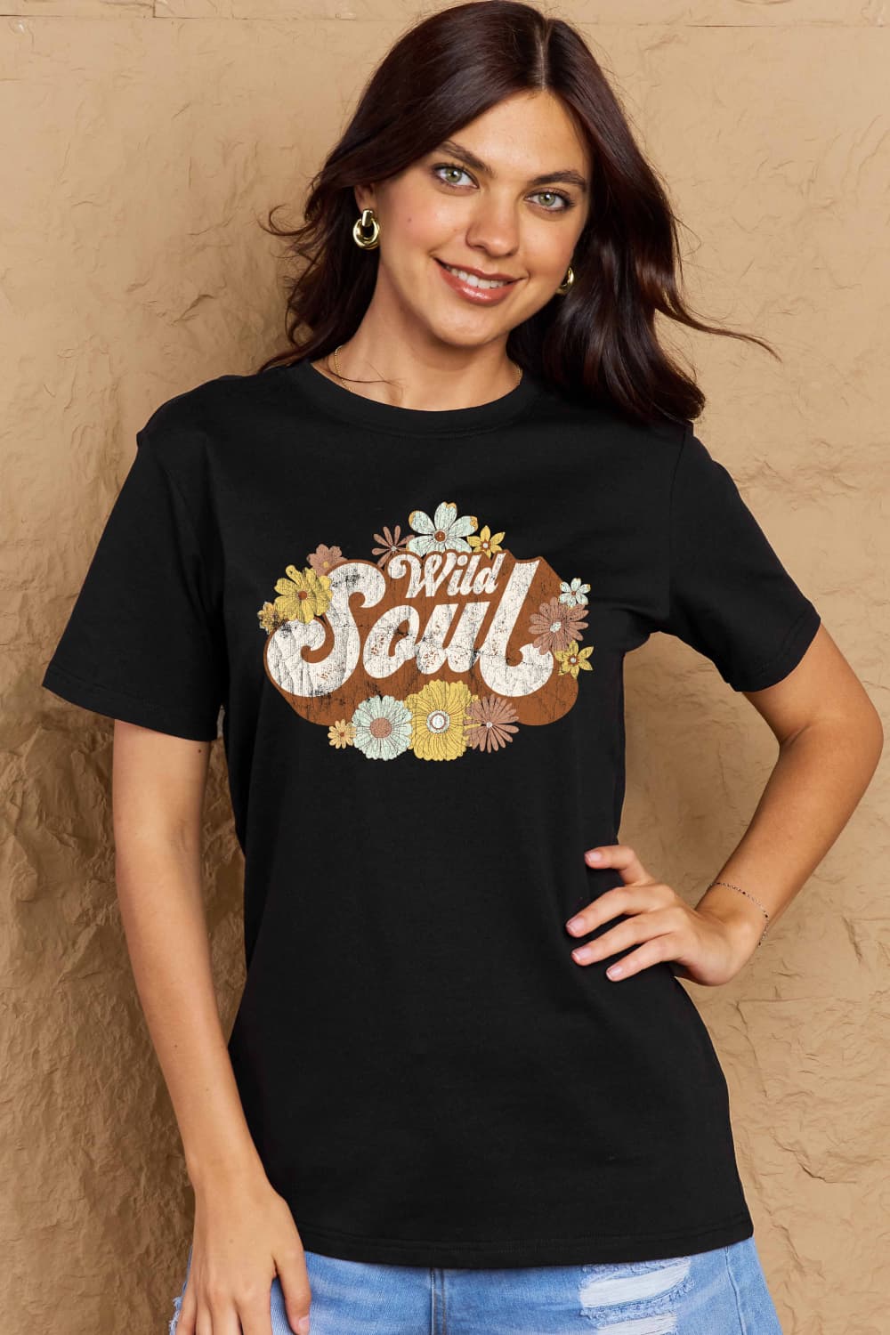 Simply Love WILD SOUL Graphic Cotton T-Shirt
