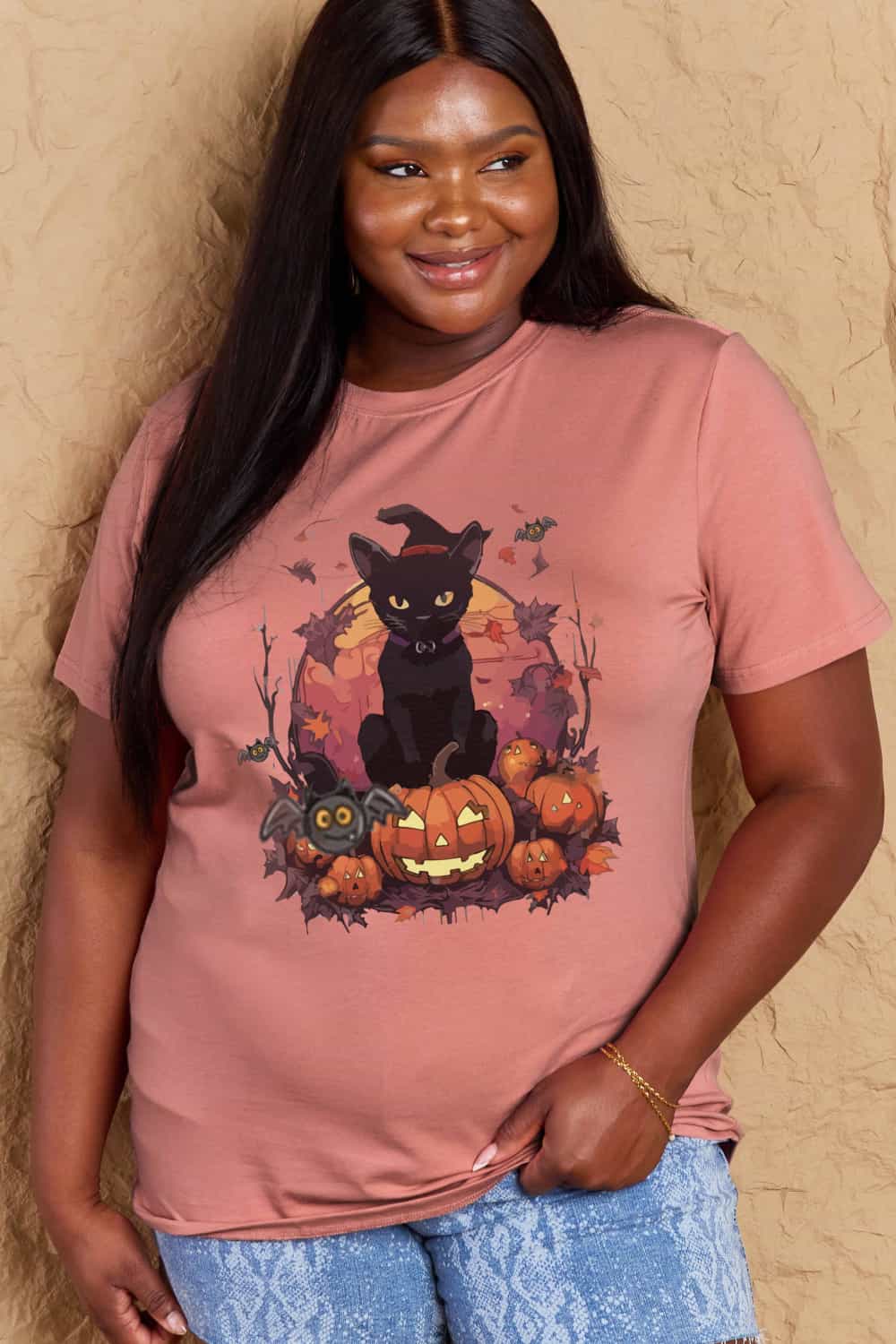Simply Love Halloween Theme Graphic T-Shirt