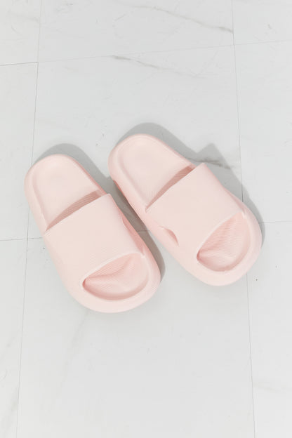 Open Toe Slide in Pink