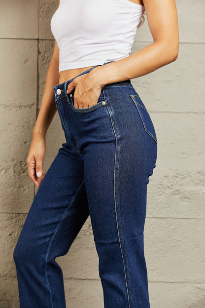Judy Blue Kailee Tummy Control High Waist Straight Jeans