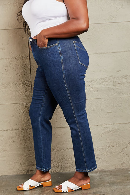 Judy Blue Kailee Tummy Control High Waist Straight Jeans