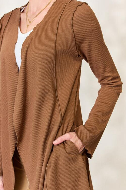 Culture Code Open Front Long Sleeve Cardigan