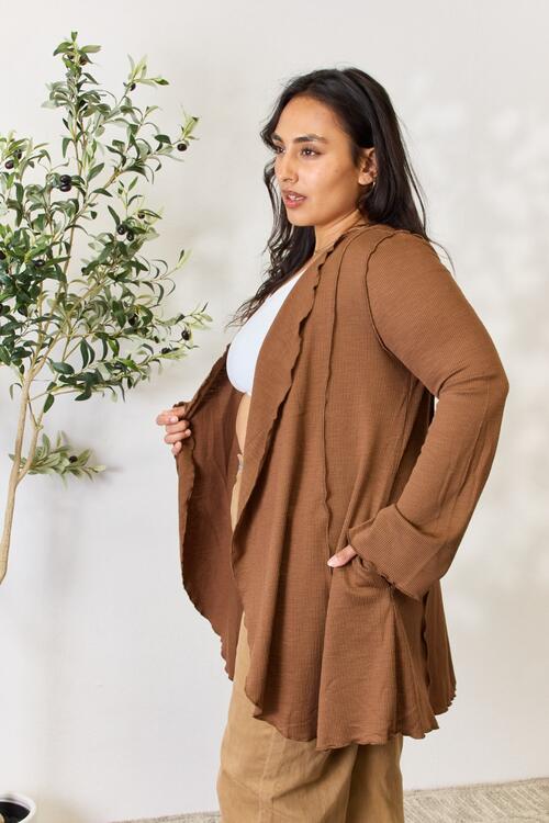 Culture Code Open Front Long Sleeve Cardigan