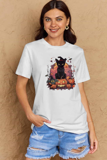 Simply Love Halloween Theme Graphic T-Shirt