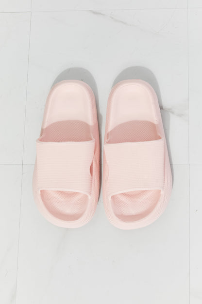 Open Toe Slide in Pink